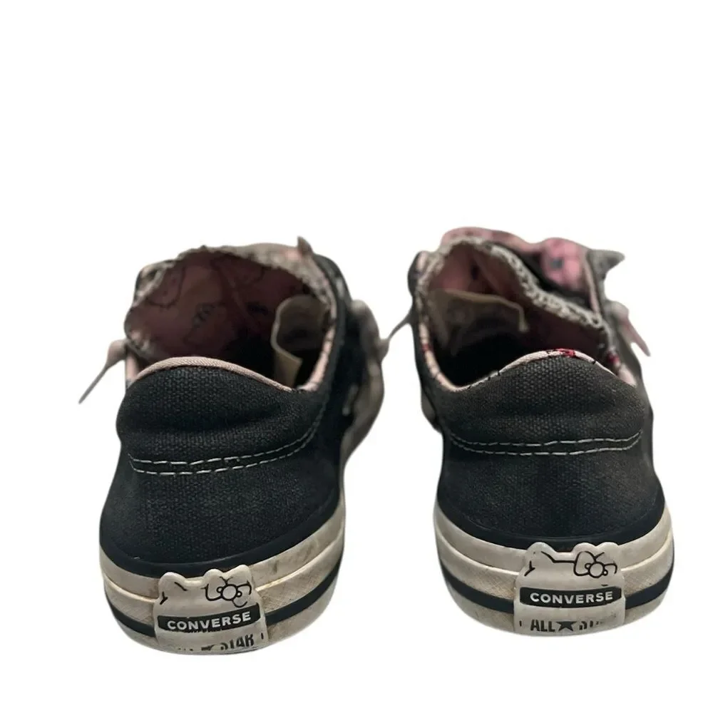 Hello Kitty x Converse Madison Toddler Low-Top Sneakers Black Pink Size 11